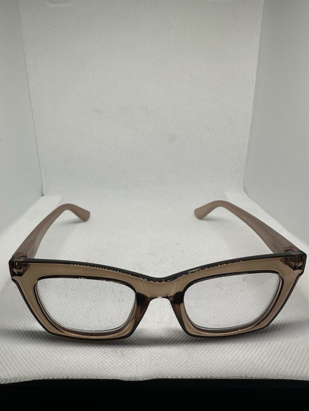 Eyeshells Eyeglasses Frames Brown Rectangle 48-21-145 Unisex Full Rim Optical